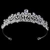 Alloy Electroplated Thick Silver Inlaid Zirconium Stone Hoop Jewelry Headdress Wedding Accessories Stage Catwalk Crown Hollow Forest Series