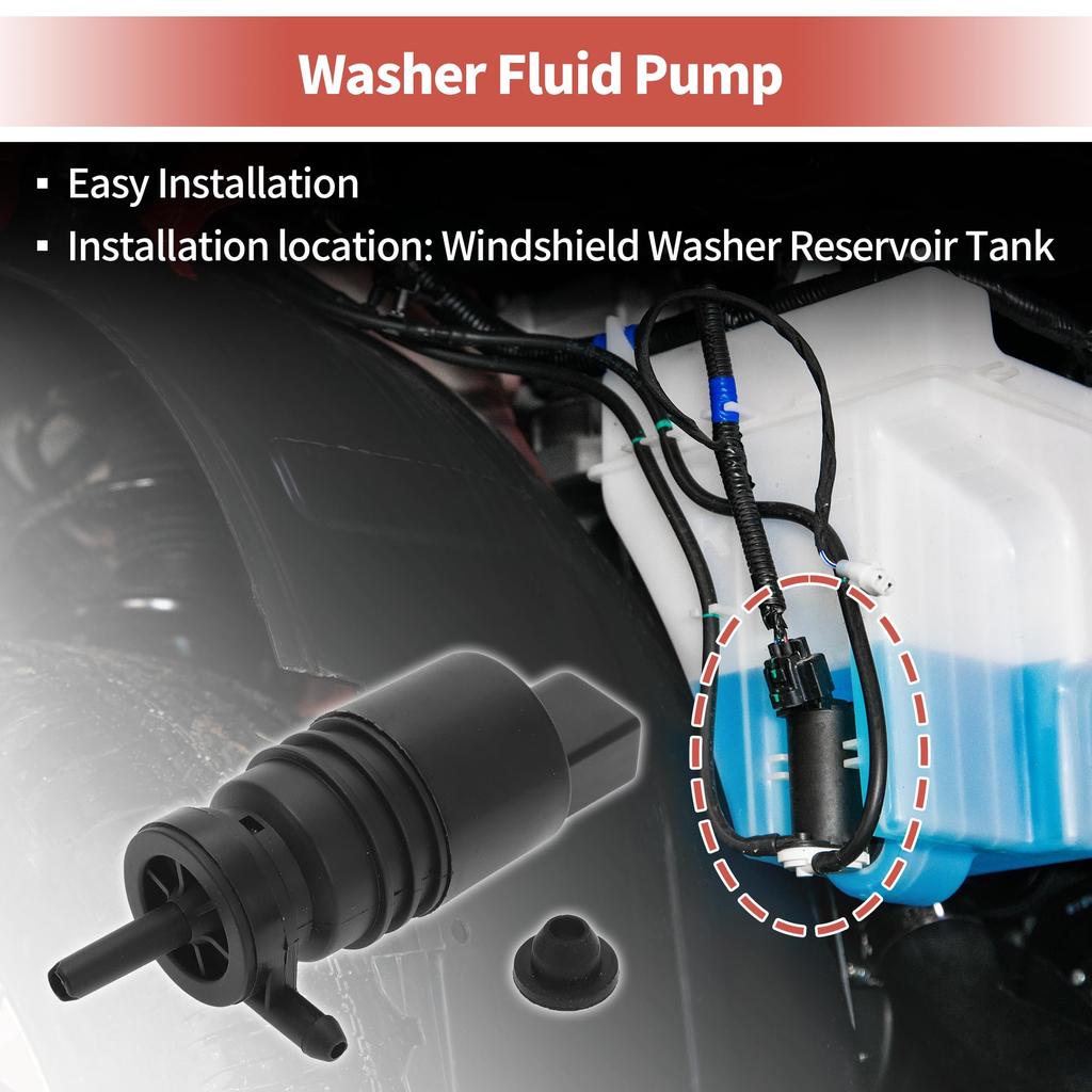 ACROPIX Window Washer Pump W/Grommets for Cadillac X T S ATS Fits Nissan Juke Vasa Number: 13250356 1