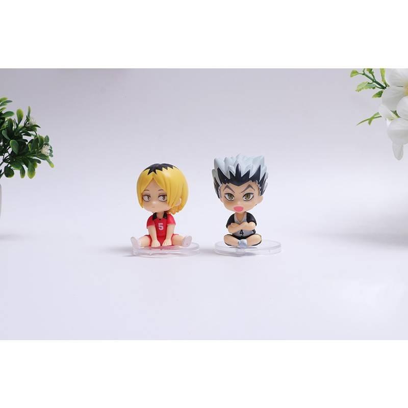 High Quality 8pcs Sitting Volleyball Boys Miniature Figures Hinata Shoyo Kageyama Tobio
