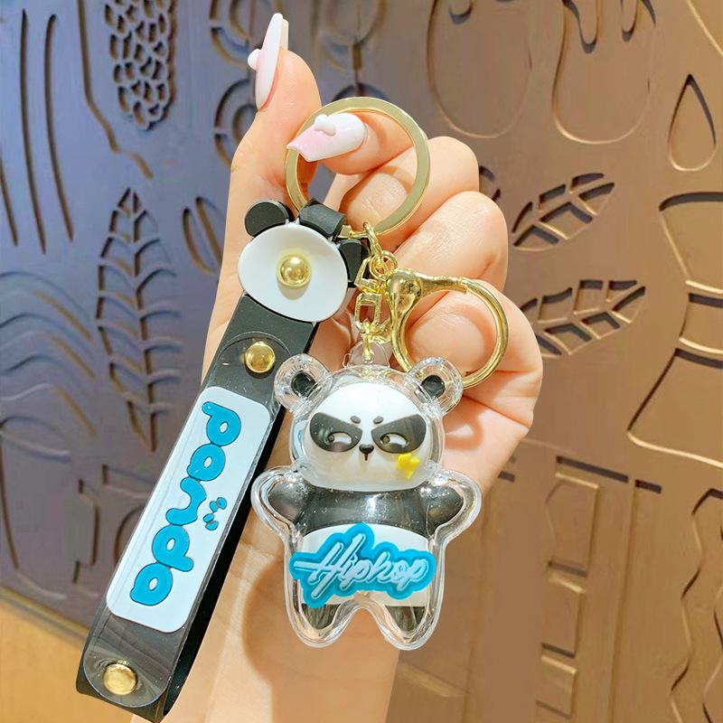 Lightning Red Panda Cartoon Pendant Doll Keychain Bag Couple Small Gift Keychain Pendant