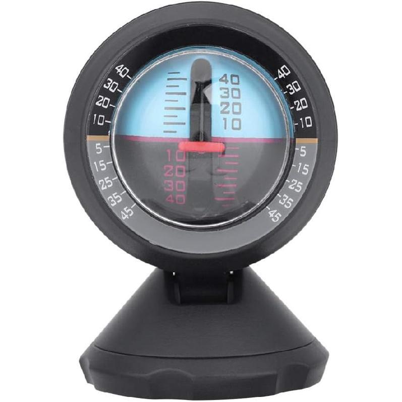 KIMISS Car Inclinometer, Vehicle Angle Slope Tilt Indicator Level Measure Balancer Meter Gradient Finder Tool Tilt Indicator