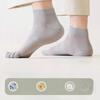 Five-finger Socks, Men's Short Socks, Summer Thin Pure Cotton Mesh Breathable Shallow-mouthed Split-toe Men's Split-toe Boat Socks