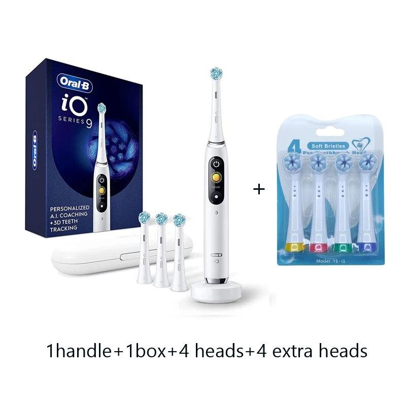 Oral B io9 plus Elektrische Tandenborstel Verbeterde iO9 Elektrische Tandenborstel Volwassen Pro-Gezondheid Tandheelkundige Precisie Schone Zachte Borstel Refill