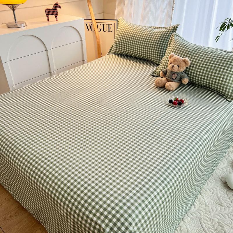 Flat Sheet Floral Style Bedsheet Skin-friendly Bed Linen Simple Student Bed Fitted Sheet Mattress Pad Bedcover