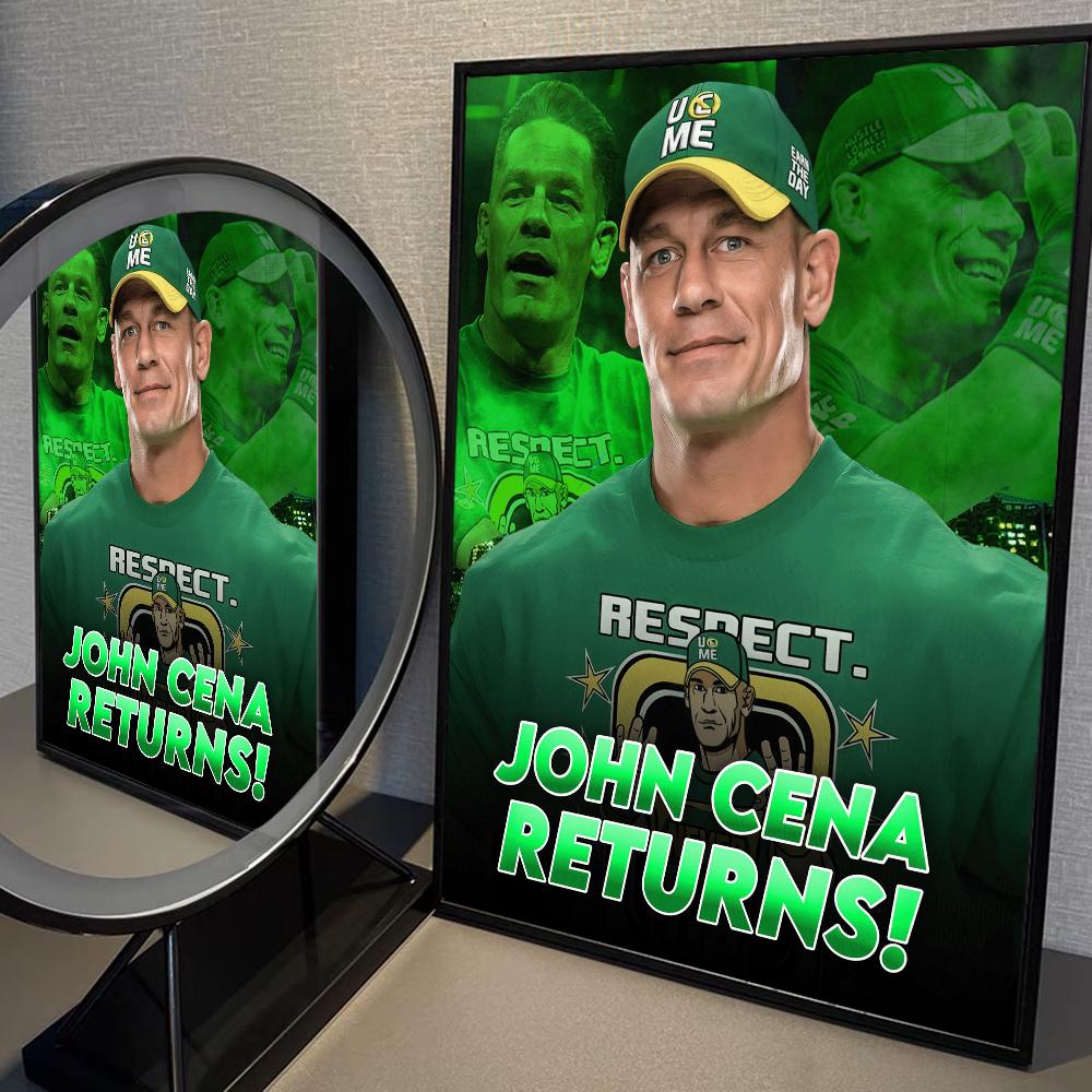 Professionelles Wrestling J-John Cool C-Cena Poster Anime Poster Klebend HD Qualität Wandkunst Retro Poster für Zuhause Kawaii