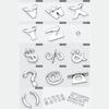Custom 3D Car Number Alphabet Stickers Zinc Alloy Metal Chrome Emblem Scratch Proof Durable for Auto Badge Motorcycle Laptop Decor