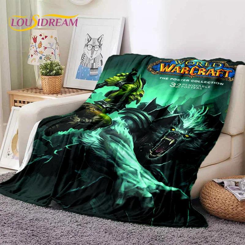 WOW, World of Warcraft Demon Hunter, Lich King Game Flannel Blanket for Beds Bedroom Sofa Picnic,Throw Blanket Outdoor Leisure