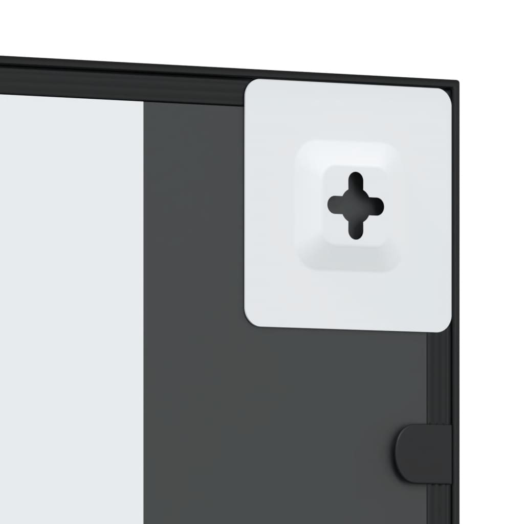 Wall Mirror Black 40x50 cm Rectangular Iron