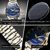 OLEVS 6603 Automatic Mechanical Man Watch Luxury Diamond Roman Scale Dual Calendar Luminous Waterproof Business Men's Watches
