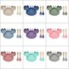 Baby Silicone Crab Plate & Bowl Set with Bib - Food-Grade Tableware