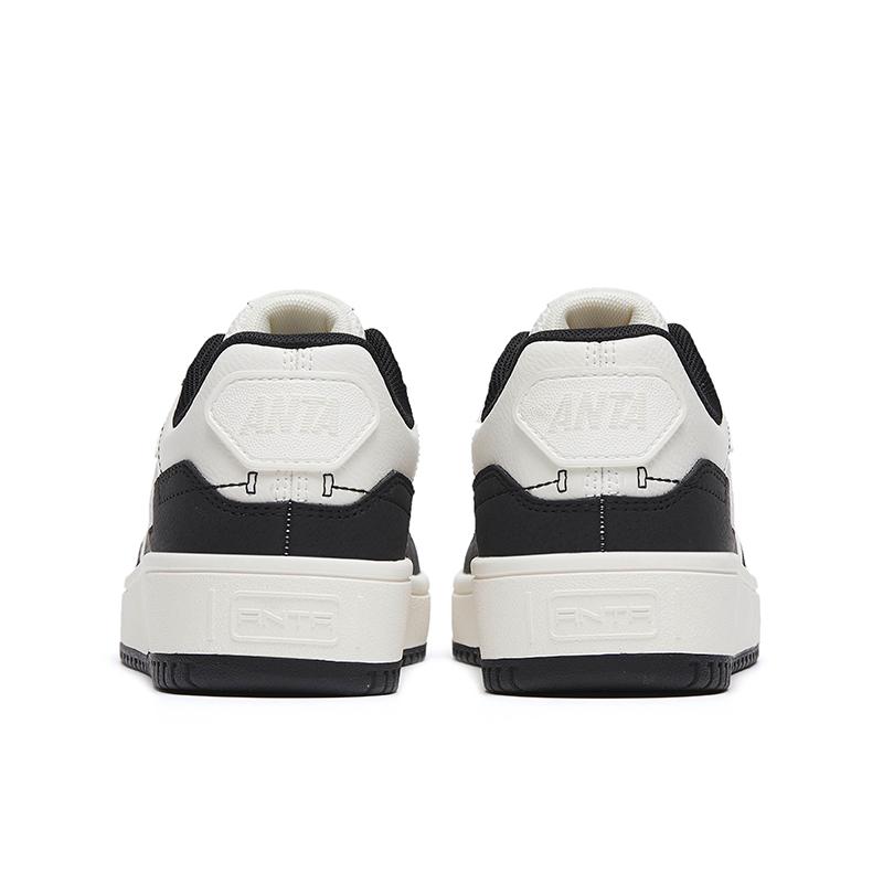 Anta Retro Fashion Versatile Non-Slip Durable Low-Top Skate Shoes Men sneaker White Black 112538033R-1