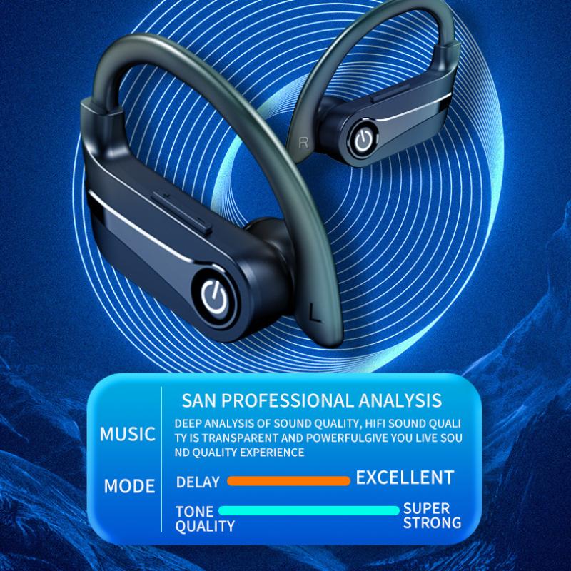 TWS Hanging Ear Sports Wireless Bluetooth Headphones In-ear Large Power Ultra-long Battery Life