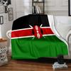 Kenya Print Flannel Blanket High Quality Warm Comfortable Cover for All Seasons Perfect for Gifts Home Decor