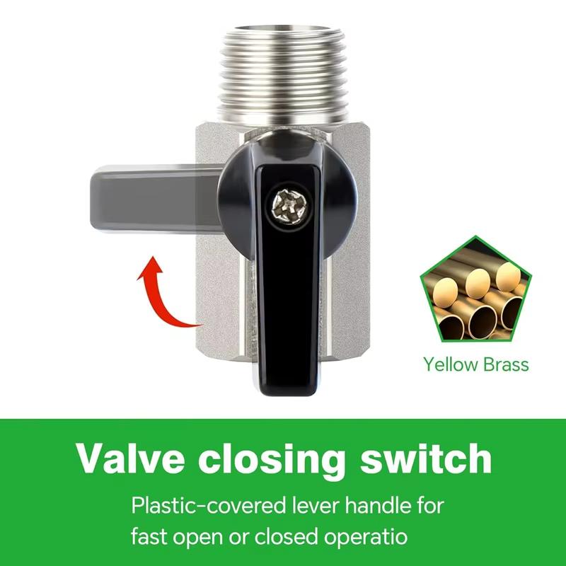 High pressure corrosion resistant 1/4 BPS ball valve without air leakage for automotive repair & decoration & automation industy