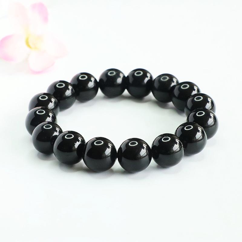 Juan Yu Natural Rainbow Obsidian Cat's Eye Couple Bracelet CB2040901