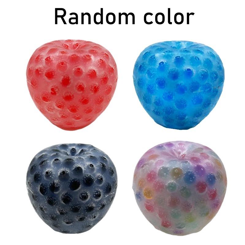 Funny Apple Pimple Popping Fidget Toy Soft Reusable Model Silicone Pimple Sensory Squeeze Toys Squishy Creative Christmas Gift