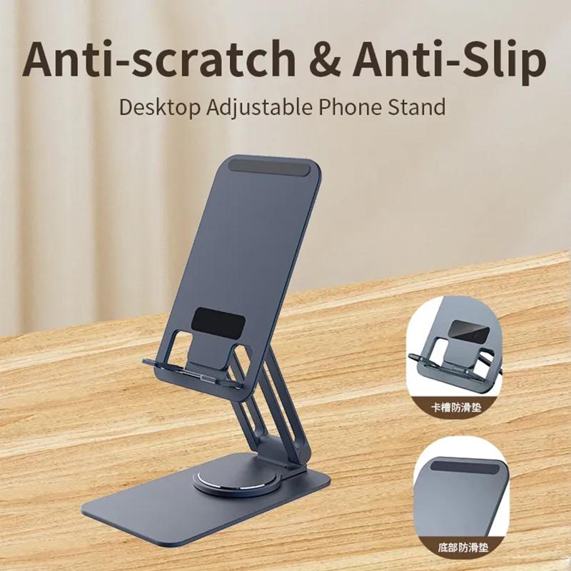 

JMARY MK-60 Portable Desktop Folding Tablet Holder Anti-Slip Mobile Phone Stand for iPhone 16/16 Plus/16 Pro/16 Pro Max