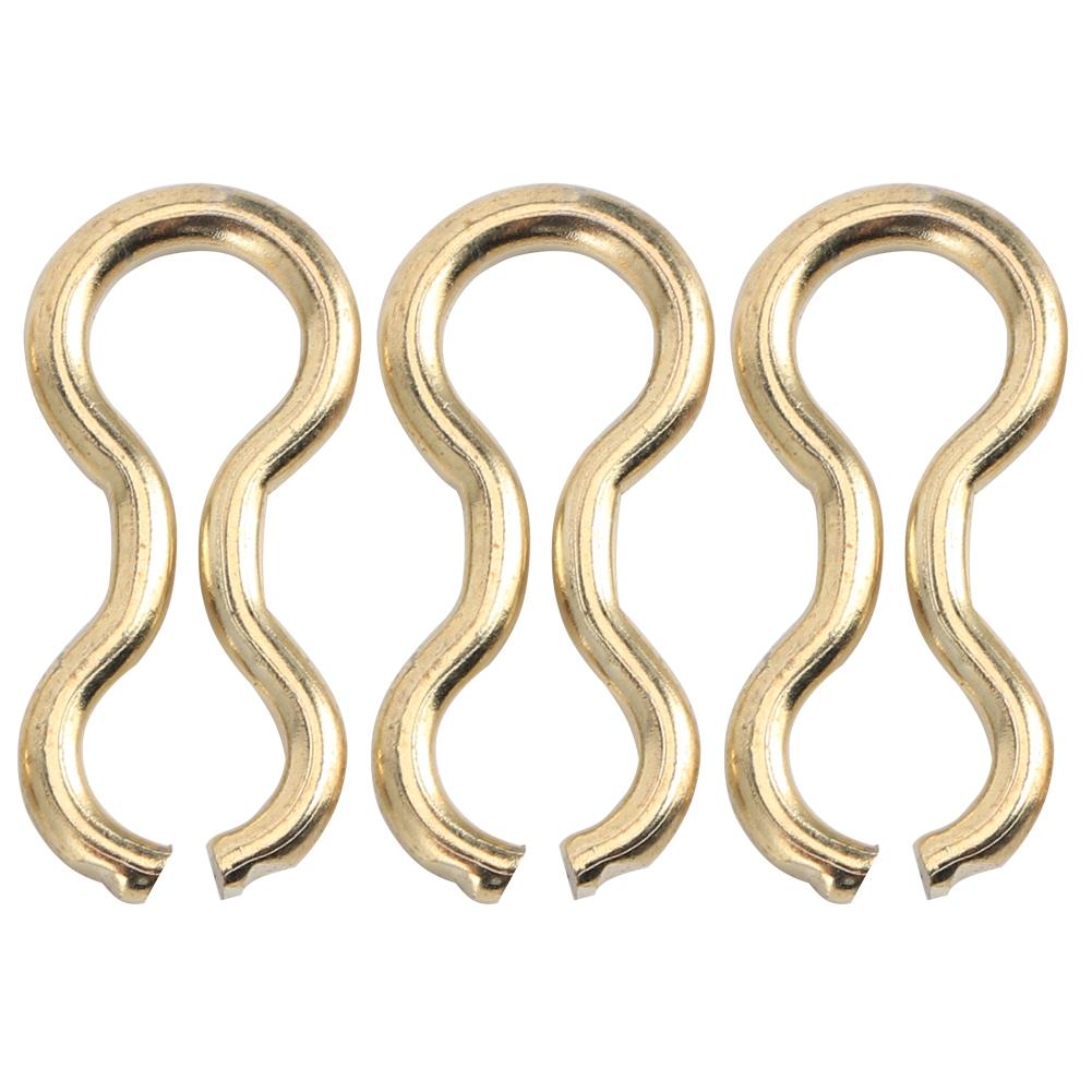 100PCS Steel Alloy Carp Fishing Wire Eyes Sinker Screw s Mould Loops Tackle AccessoryL