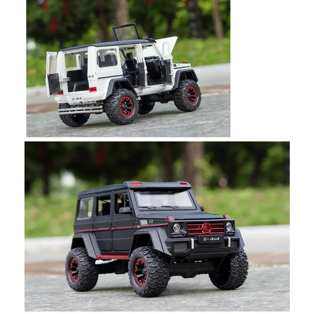 1/24 BENZ G500 4x4 Tyre Alloy Car Model Diecasts Metal Toy Off-road Vehicles Car Model High Simulation Sound and Light Kids Gifts