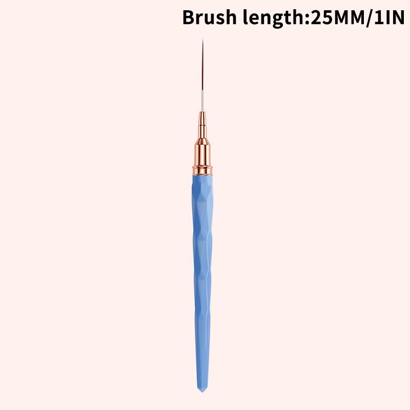 

Кисти для дизайна ногтей Лайнер Удлиненные линии Полоски Рисование Живопись 7/9/11/15/25 мм Ручка для дизайна ногтей Профессиональный инструмент для маникюра 25MM синий