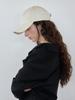 Elssibeui Lcve Logo Washed Cotton Ball Cap_Ivory