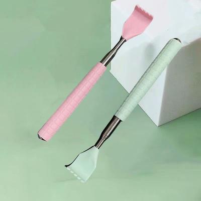 Back Extendable Scratcher Stainless Steel Telescopic Scratching Massager Telescoping Anti-Itch Tool With Rolling Massage Beads