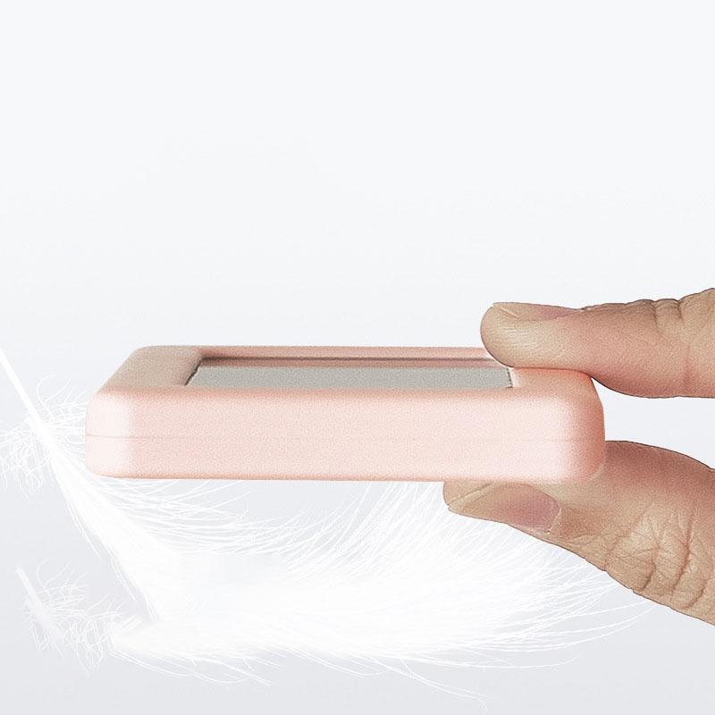 Student Alarm Clock: Slim Temperature & Humidity Digital Clock Colorful Nordic Style Desktop Clock