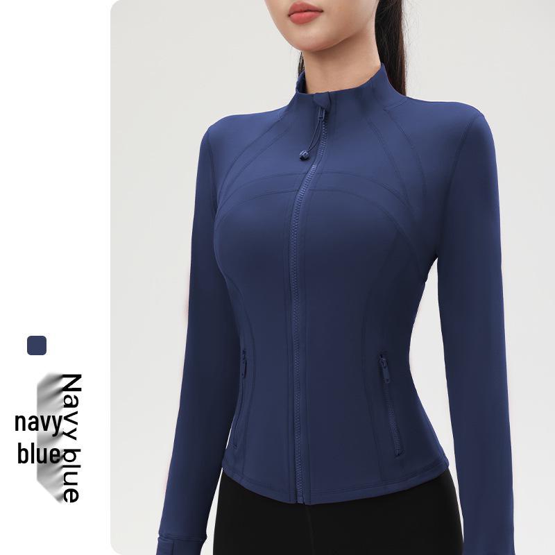 Fuyao Women s Slim Fit Long Sleeve Yoga Jacket - Autumn/Winter Fitness Top XL