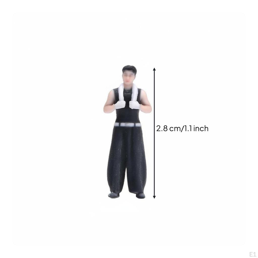 Towel Holding Auto Technician Figure 3D Color Printed 1/64 Scale Worker Detailed Paint