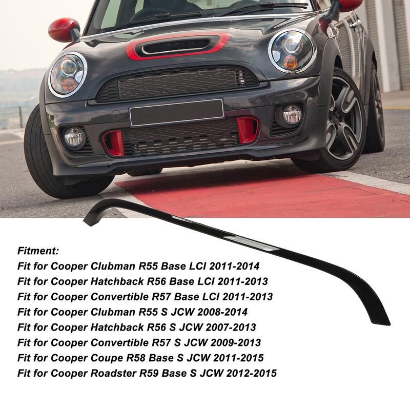 Front Hood Molding Trim Front Grill Upper Surround Trim 51132751040 for Cooper R55 R56 R57 Base LCI R58 R59 S JCW