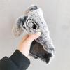Soft Fur Phone Case For Samsung Galaxy M55s M35 M15 M54 M34 M14 M53 M33 M23 M13 M62 M52 Core Furry Rabbit Bunny Warm Plush Cover