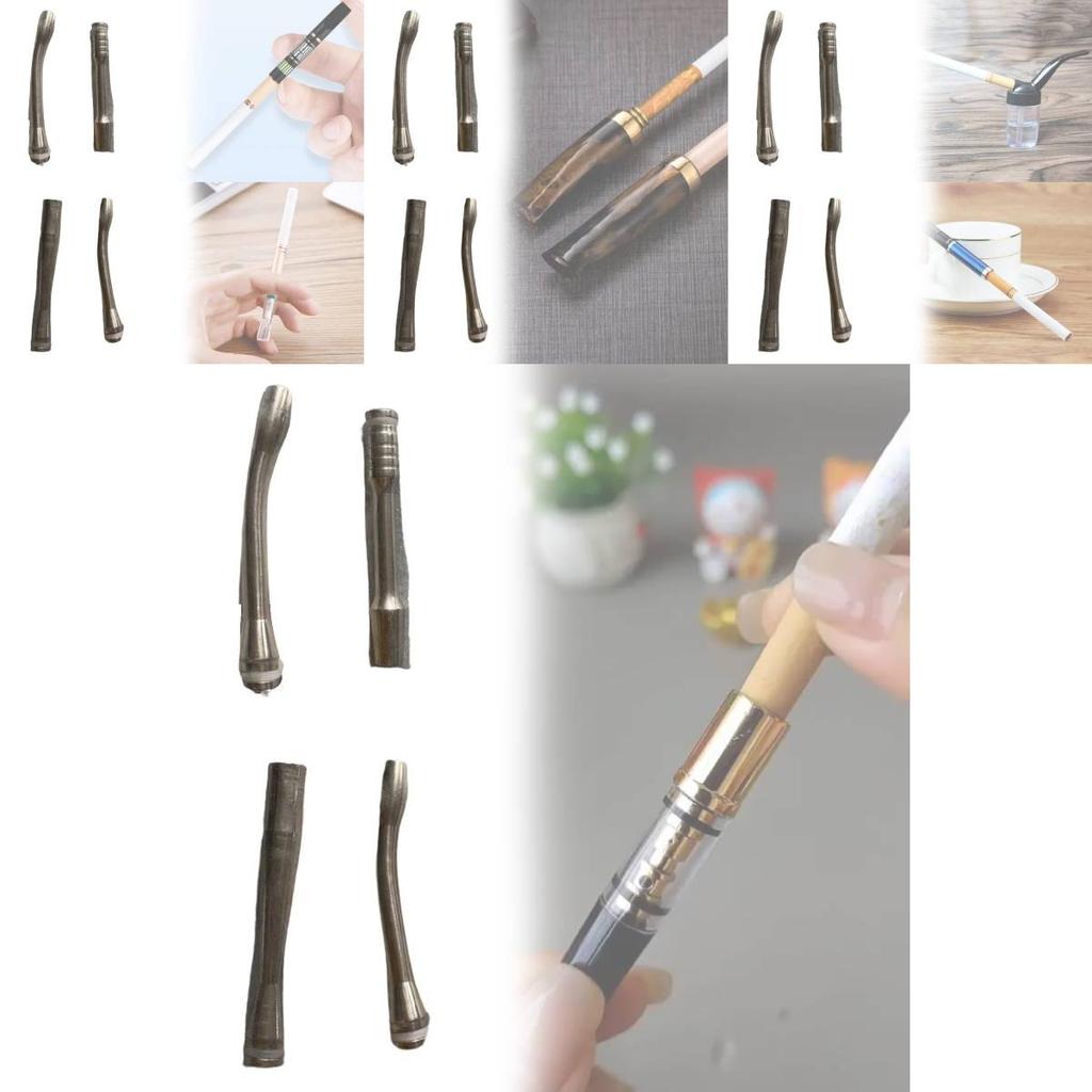 Metal Cigarette Filter With Loop Cleaning Core For Smoking Accessories