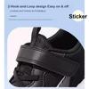 Li Ning Kids Synthetic Leather Comfortable Versatile Physical Test Shock Absorption Rebound Low Top Running Shoes Unisex Running Shoes Black YKFU112-1