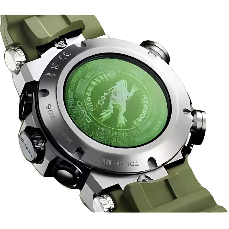 CASIO FROGMAN Diving Collection 200m Waterproof Solar Quartz Movement Rubber Strap Watch MRG-BF1000RG-3A