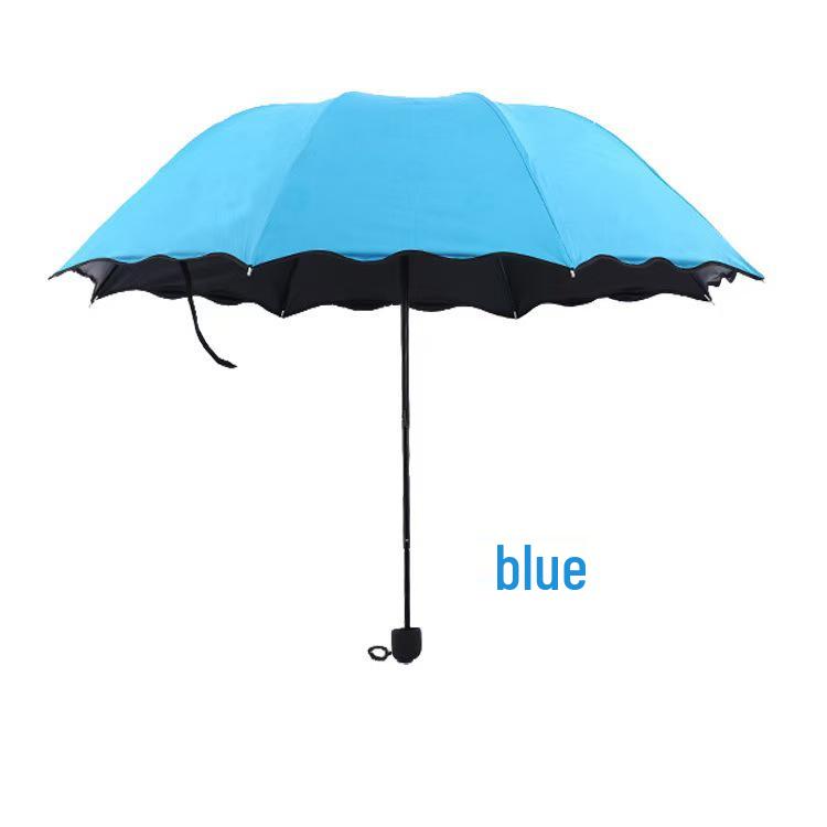 Creative Folding Water-Activated Blooming Lotus Umbrella - Weather-Resistant, Sun Protection, and Customizable Advertising Umbrella.