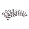50Pcs Fishing Swivels Knurling Connector Bearing Swivel Fishhooks Accessories