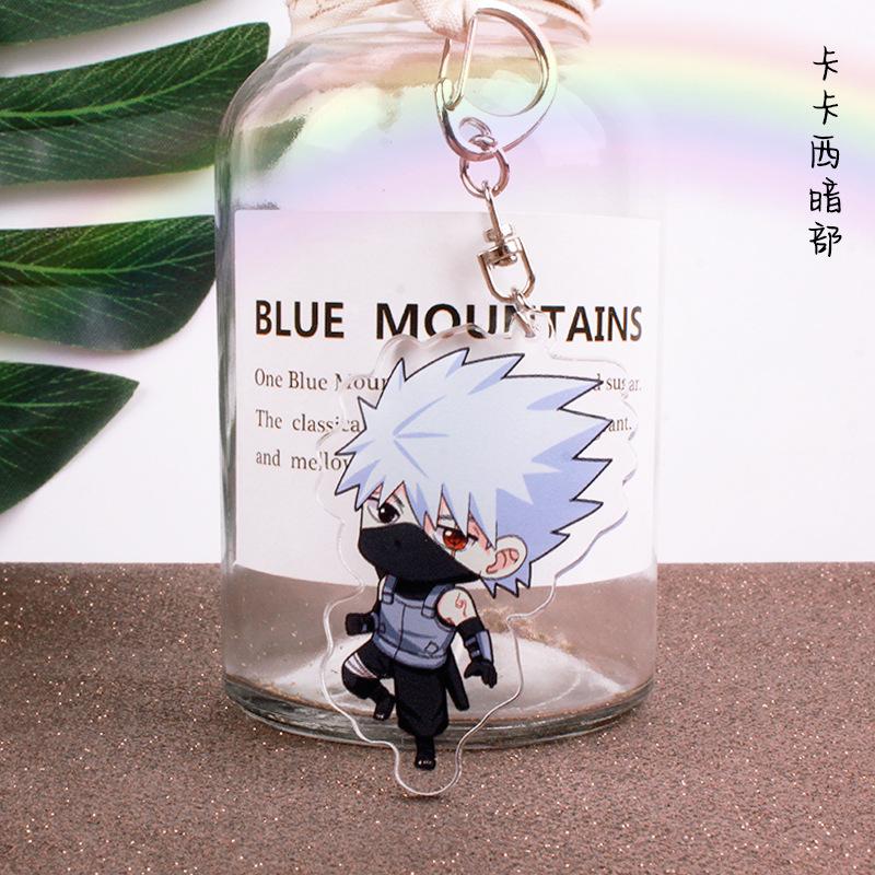 Anime Akatsuki Acrylic Keychains Uzumaki Hatake Kakashi Haruno Sakura Orochimaru Uchiha Obito Tsunade Figure Toys Gifts
