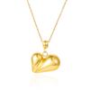 Fashion Heart Pendant Necklace Stainless Steel Geometric Chain For Women