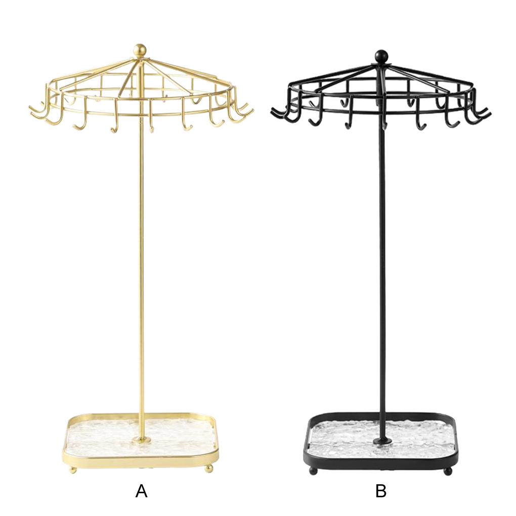 Trendy Iron Jewelry Organizer Stand For Necklace And Earrings Etc. For Easy