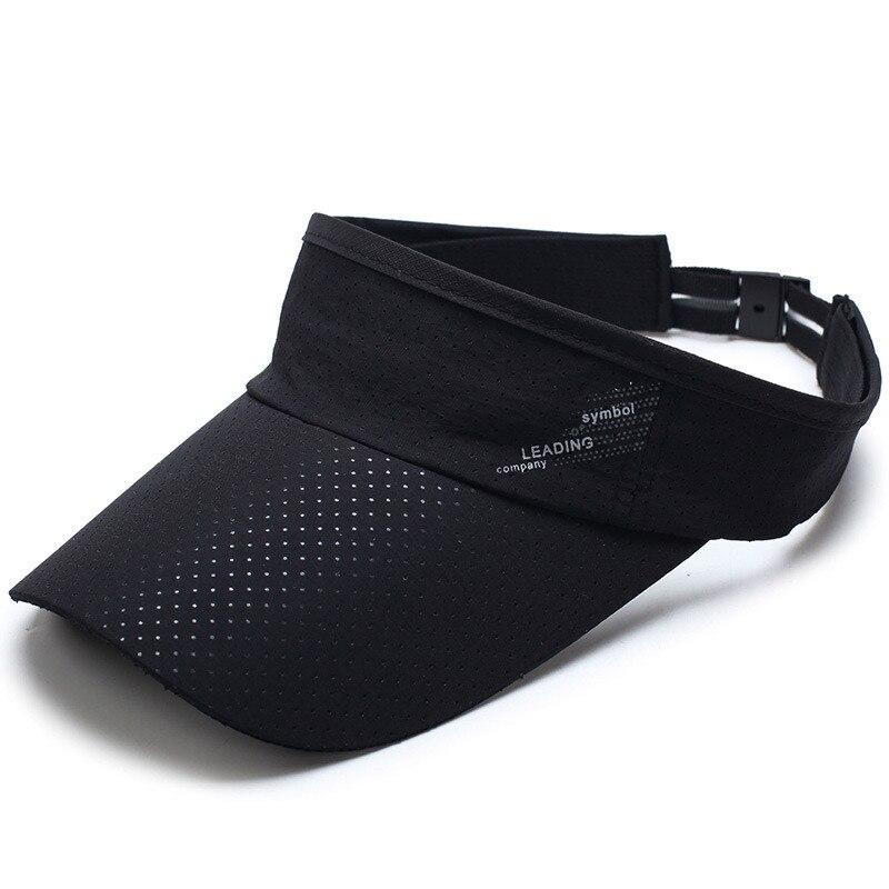 

Чоловічий та жіночий новий літній швидковисихаючий сітчастий капелюх без верху для вулиці, сонцезахисний чорний