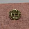 Brass Abacus Rings Adjustable Ring Fengshui Copper Gifts Accessories Statuette
