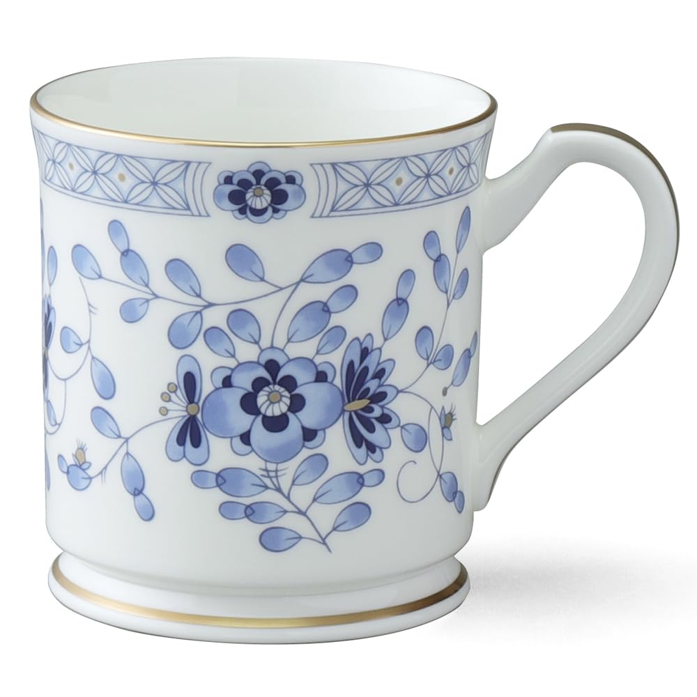 

NARUMI Milano Mug, 330cc, Blue, Plum Blossom Design, Chintz Style, Gift Boxed, Made in Japan, 9682-2530