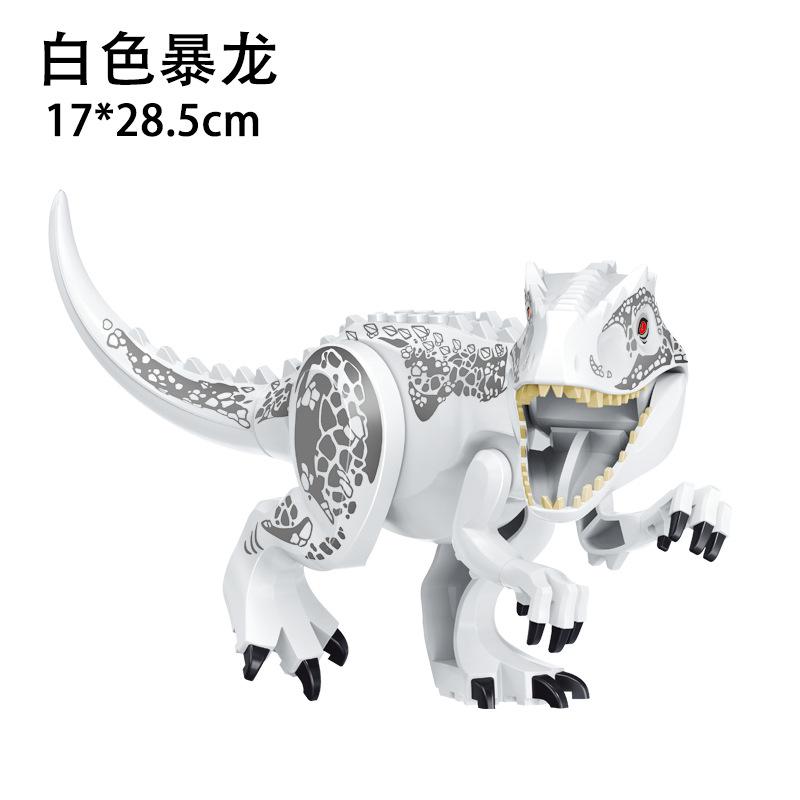 Jurassic World 3 Brutal Raptor Building Blocks Dinosaur Bricks Tyrannosaurus Indominus I-Rex Assemble Toy For Children