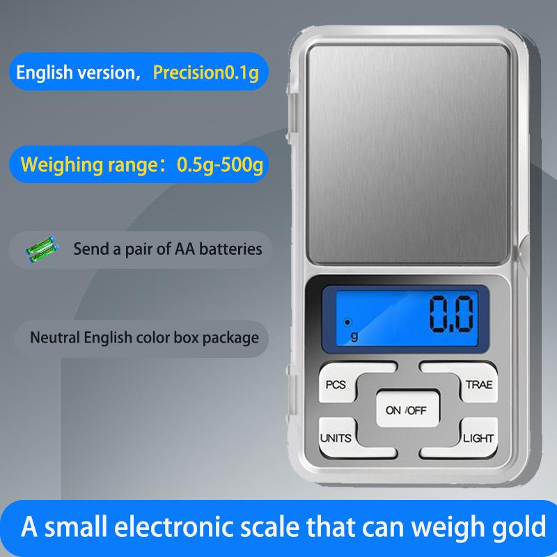 

Portable high precision jewelry gold scale 500g/0.1g