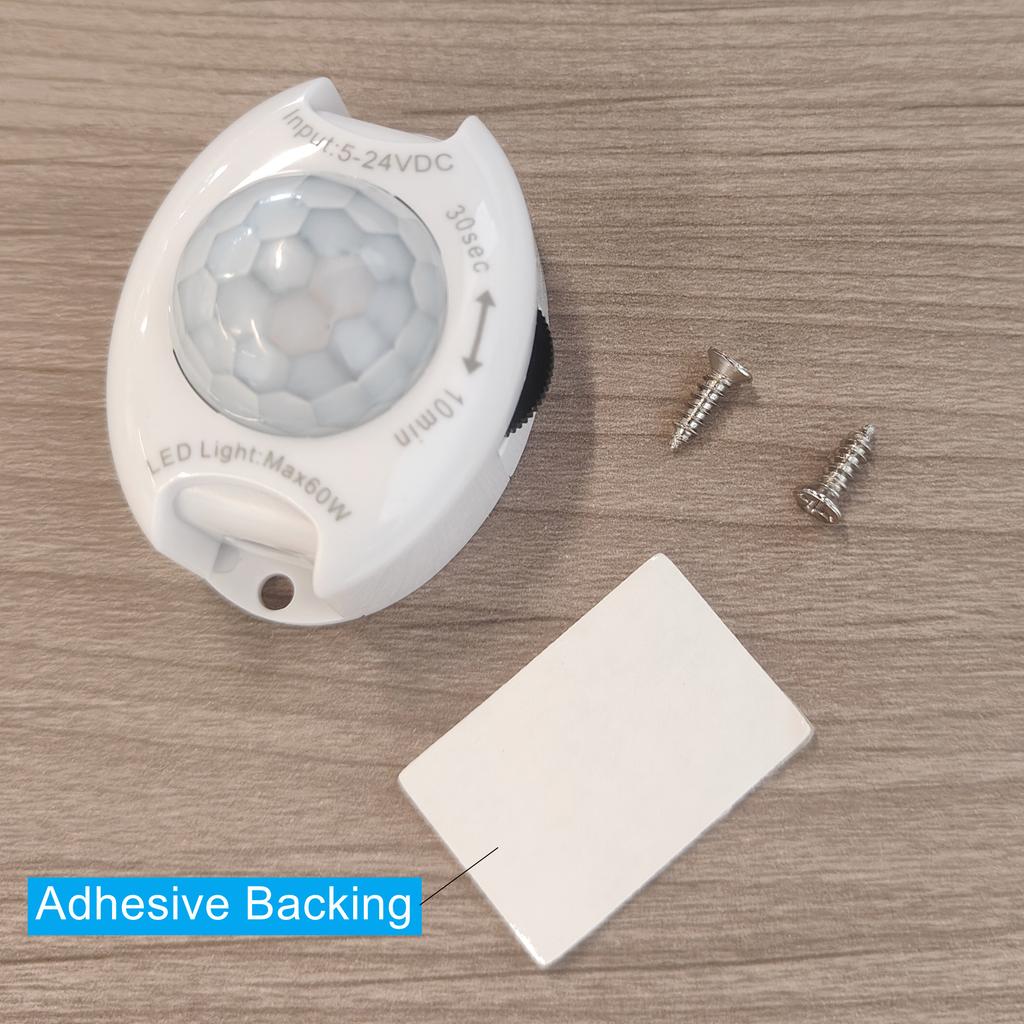 PIR Motion Sensor Switch 30s~10min Adjustable DC5~24V 3A Highly Sensitive Infrared IR Sensor Detector Time Delay for LED Strip