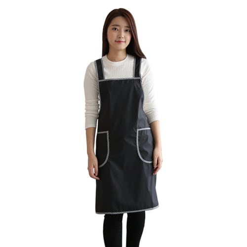 Kagetsu Design Waterproof Apron, H-Shaped, Lightweight Polyurethane Material, Unisex, Available In 5 Colors (Black)