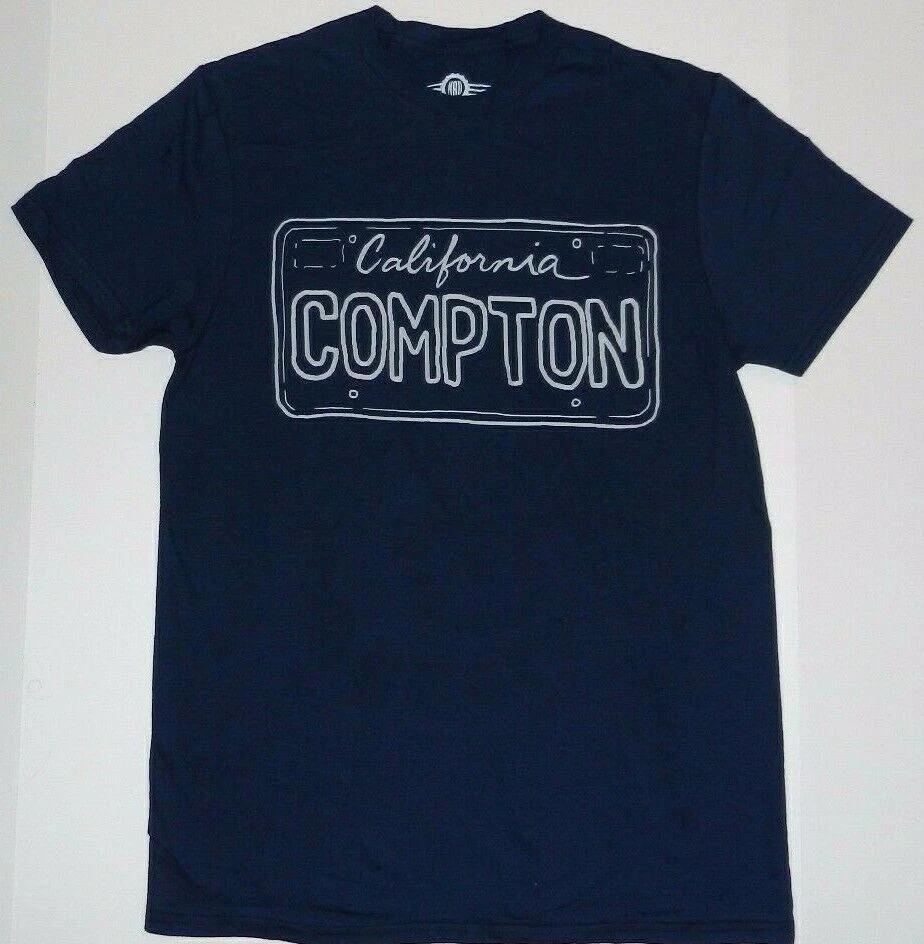 California Lic Plate Compton West Coast Gangsta Rap T Shirt New