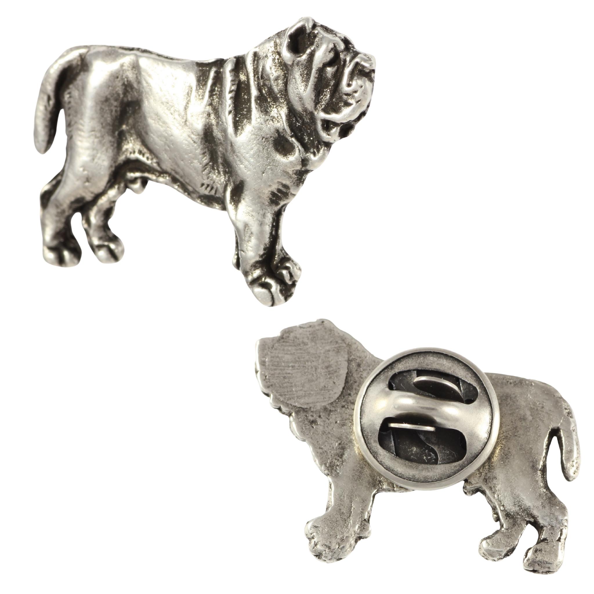 

Neapolitan Mastiff, Mastino Napoletano I - Dog brooch in a gift box, elegant pin, lapel pin for Art-Dog brand jacket срібний