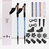 Outdoor Hiking Poles Set: 2-Piece Aluminum Alloy Trekking Poles with Cloth Bag.