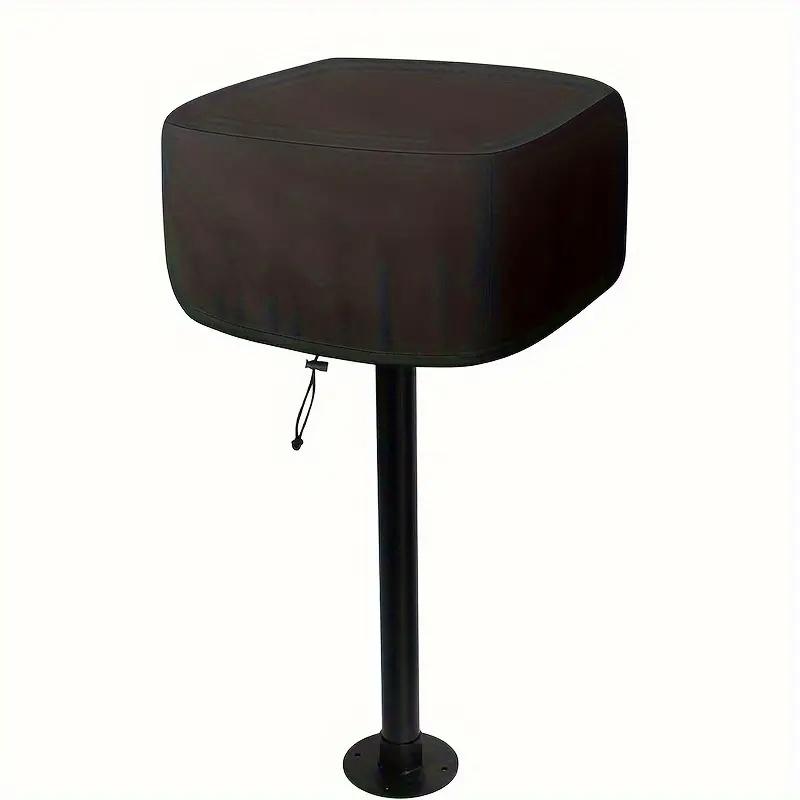 

Polyester Grill Cover with Drawstring Closure- Waterproof Outdoor BBQ Stove Protector, Heavy-Duty Barbecue Grill Dust Cover 24.4x23.6x19.7inch чёрный